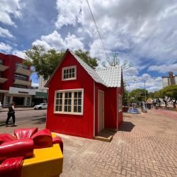 Casinha do Papai Noel abrirá as portas para as famílias no sábado em Cascavel