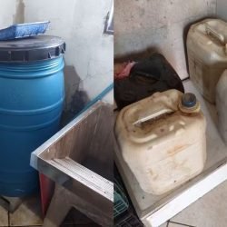 Galões de combustível, tonél com álcool e vasilhames de bebidas são encontrados durante operação contra falsificação de bebidas no Paraná