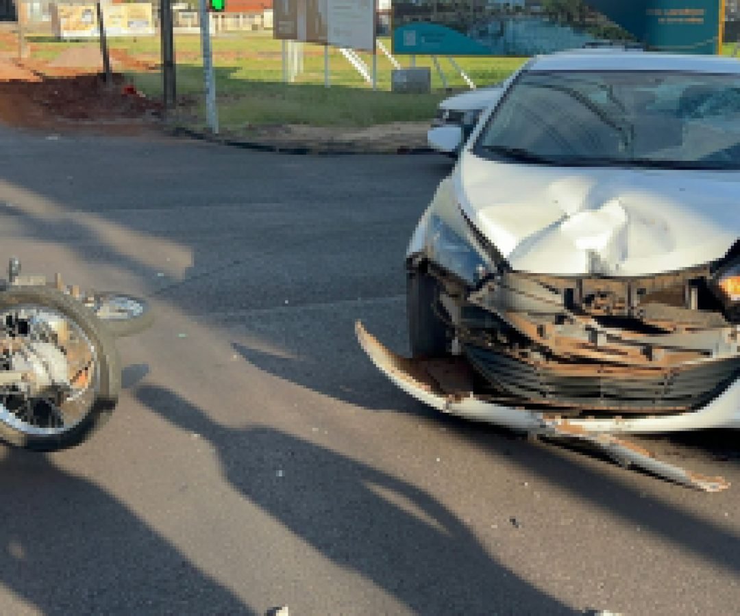 Acidente é registrado no Jardim Cristal em Cascavel