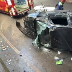 Acidente grave no túnel da Matriz bloqueia trânsito em São Miguel do Iguaçu