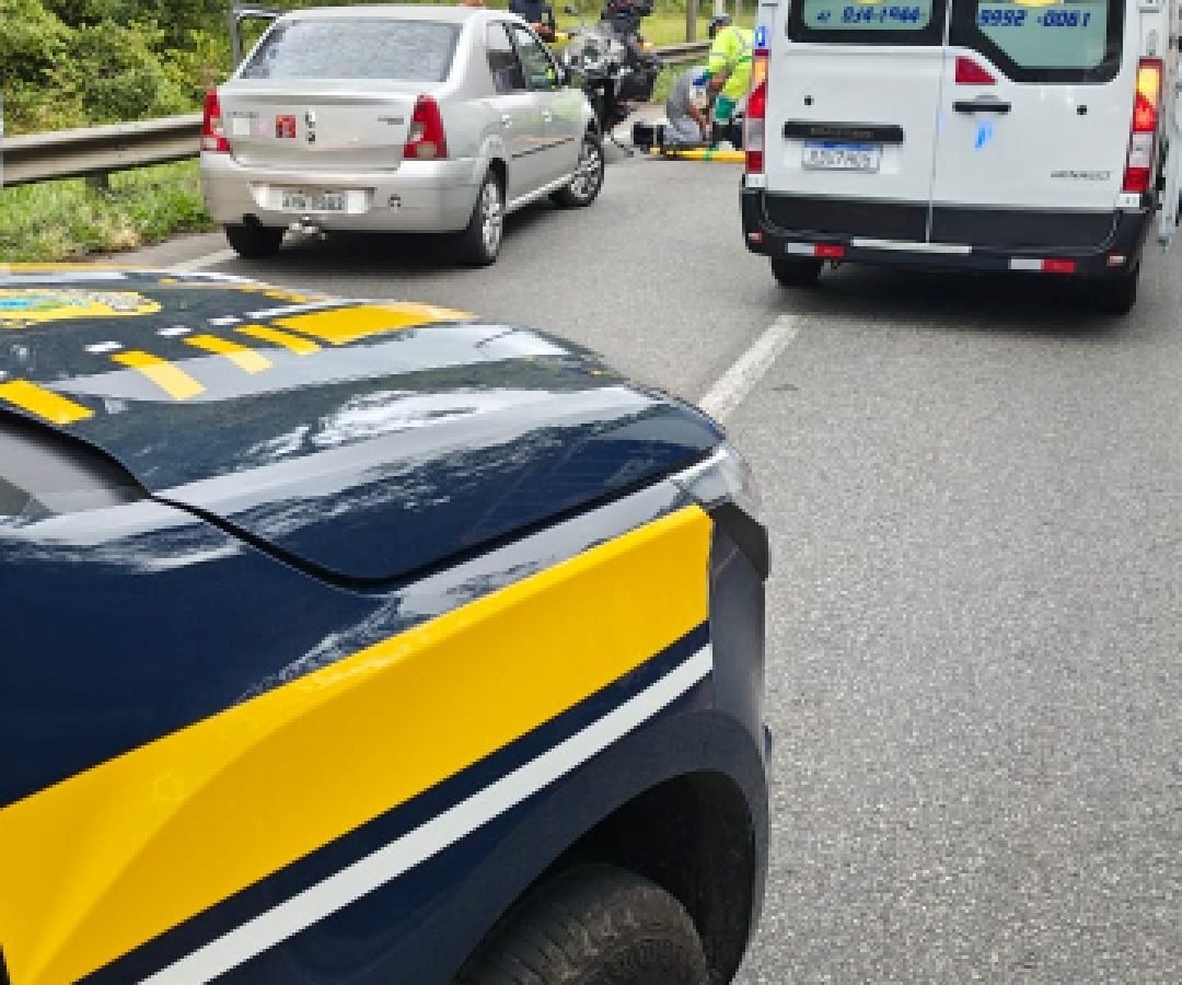 Acidente na BR-376 deixa pistas interditadas no litoral