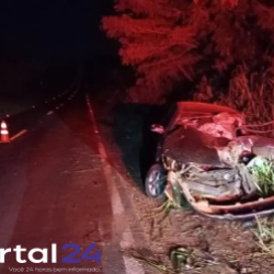 Acidente na PR-496 deixa dois homens em estado grave em Terra Roxa