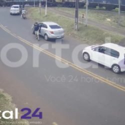 Trem atinge ambulância durante transferência de paciente em Jandaia do Sul