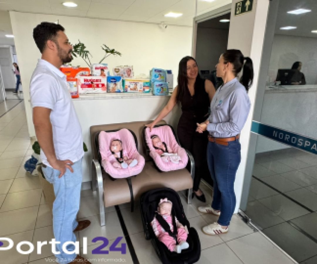 Alunos de Medicina da Unipar arrecadam fraldas para trigêmeas nascidas na Norospar