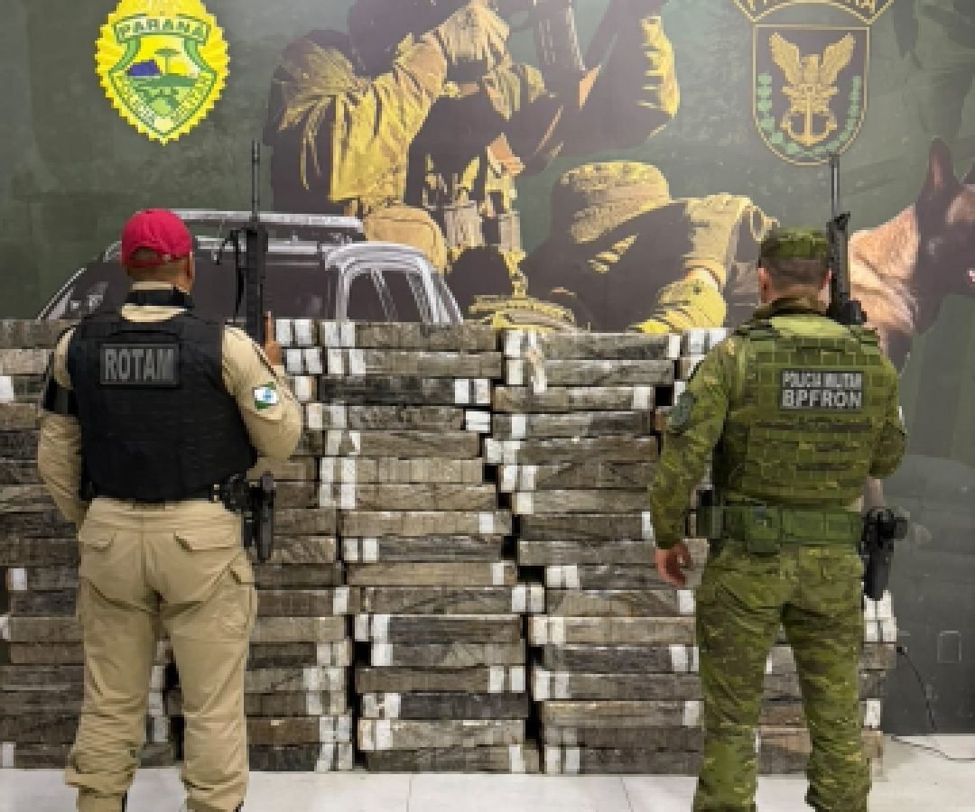 Apreensão de 1 tonelada de maconha mobiliza forças policiais na PR-323