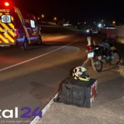 Atropelamento mobiliza socorristas na PRC-467 em Cascavel