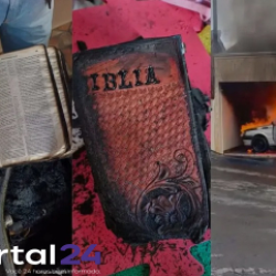 Bíblia encontrada intacta após incêndio em veículo chama atenção de moradores no Paraná