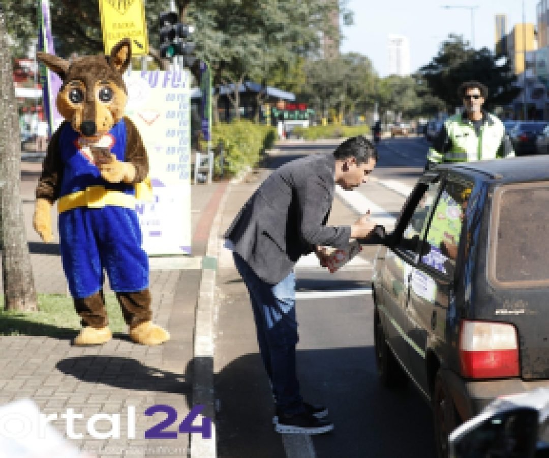 Blitz educativa marca mobilização contra as drogas em Cascavel