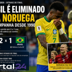 Brasil é eliminado pela Noruega e tem sua pior campanha em Copas do Mundo desde 1990