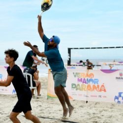 Caiobá recebe elite do beach tennis mundial com as disputas do Sanepar Open
