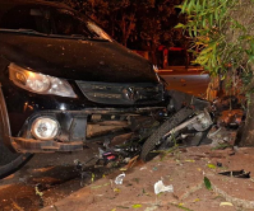 Câmera flagra acidente que terminou com morte de jovem em Peabiru