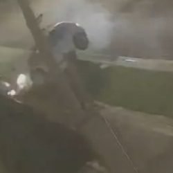 Câmera flagra colisão no bairro São Cristóvão