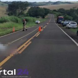 Caminhoneiro morre após ser atingido pelo próprio veículo em rodovia do Paraná