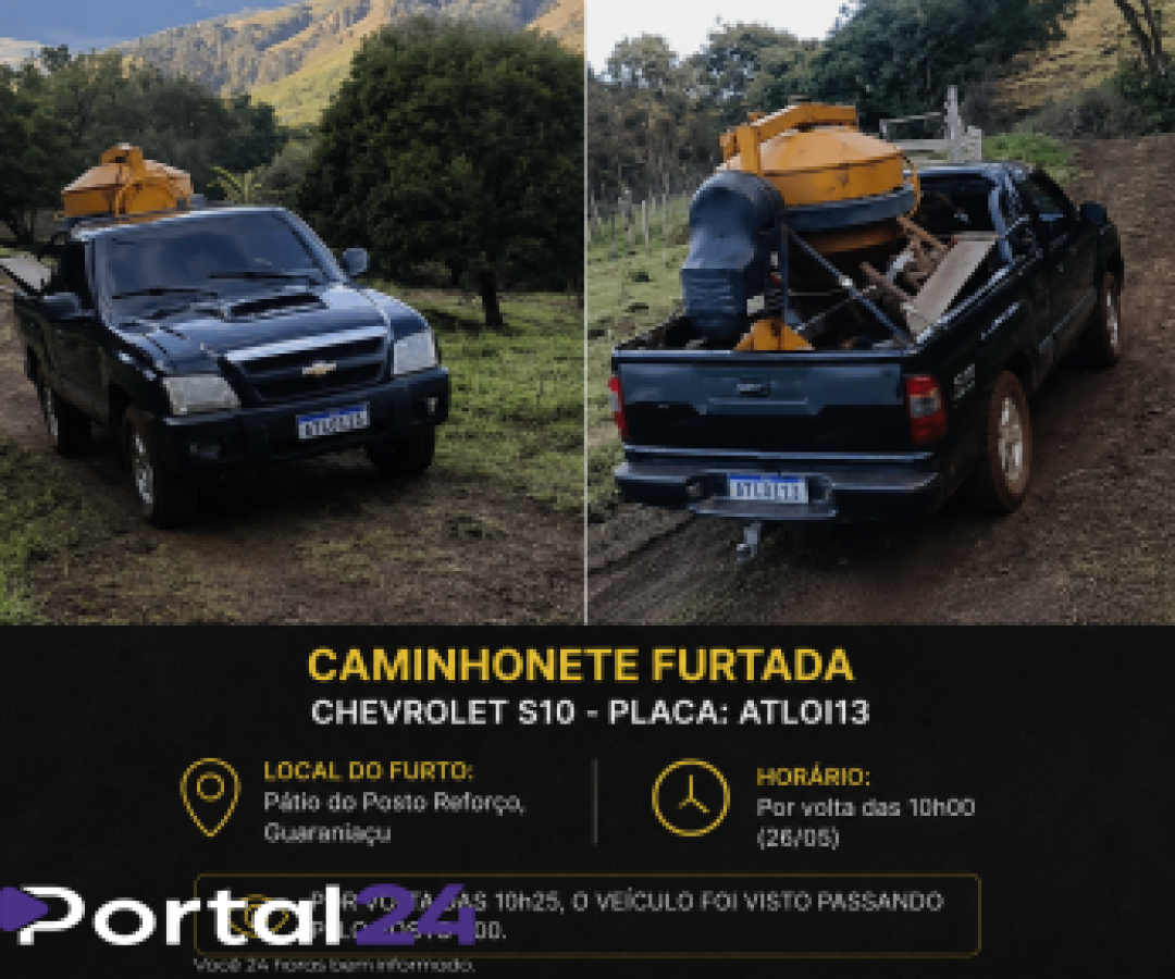 Caminhonete Chevrolet S10 é furtada em posto de combustíveis em Guaraniaçu