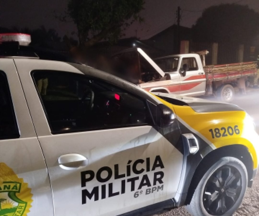 Caminhonete furtada é recuperada pela Polícia Militar poucas horas após o crime em Cascavel