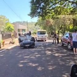 Capotamento é registrado em Capitão Leônidas Marques