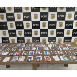 PCPR recupera e devolve aos proprietários 41 celulares em Paranaguá
