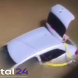 Carro cai de ponte em Rio Bonito do Iguaçu e criança está desaparecida