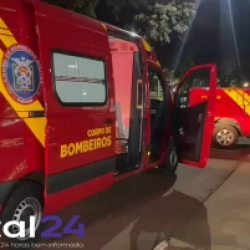 Casal sofre fraturas nas pernas após carro atingir motocicleta e fugir em Cascavel