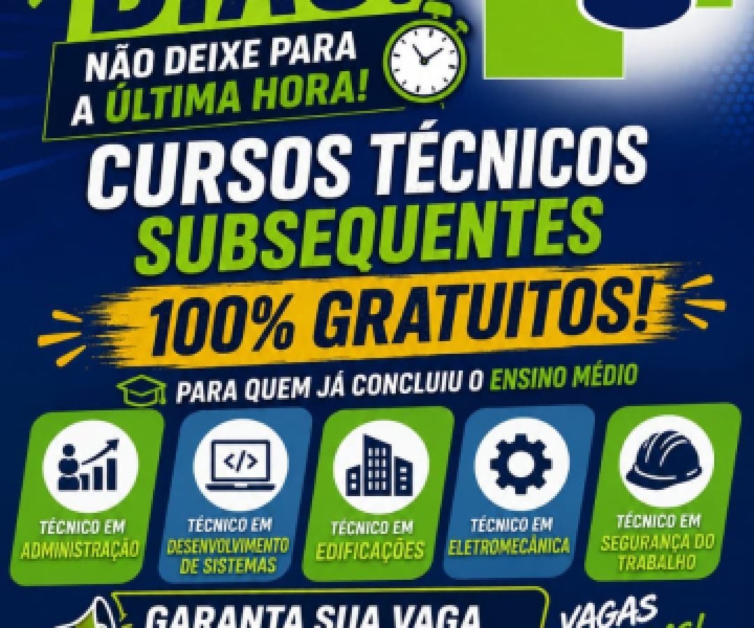 CEEP de Cascavel prorroga inscrições para cursos técnicos subsequentes