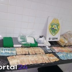 Choque apreende cocaína e crack e prende casal por tráfico no Loteamento Barcelona, em Cascavel