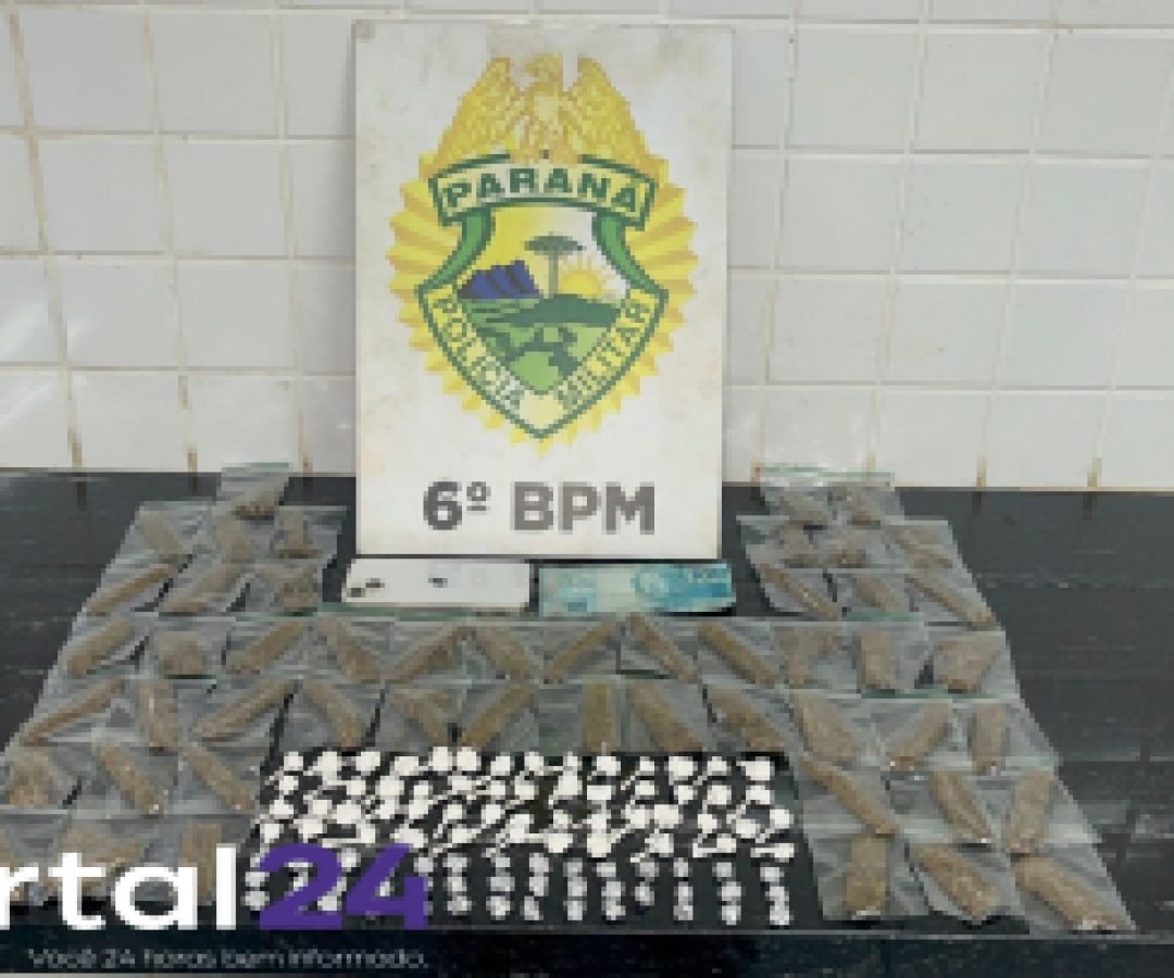 Choque apreende crack, cocaína e maconha e detém três suspeitas no Bairro Melissa em Cascavel
