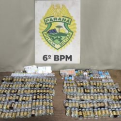 Choque apreende medicamentos irregulares e anabolizantes durante fiscalização em rodoviária de Medianeira