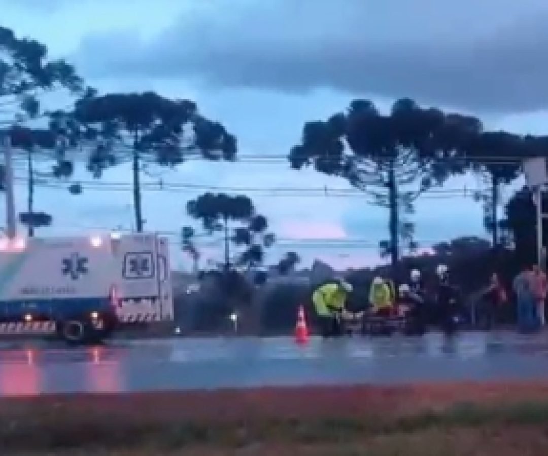 Ciclista é atropelado na BR-277 em Santa Tereza do Oeste