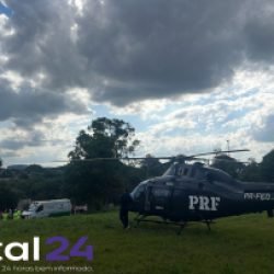 Ciclista fica gravemente ferido após ser atingido por caminhão na BR-116, em Quitandinha (PR)