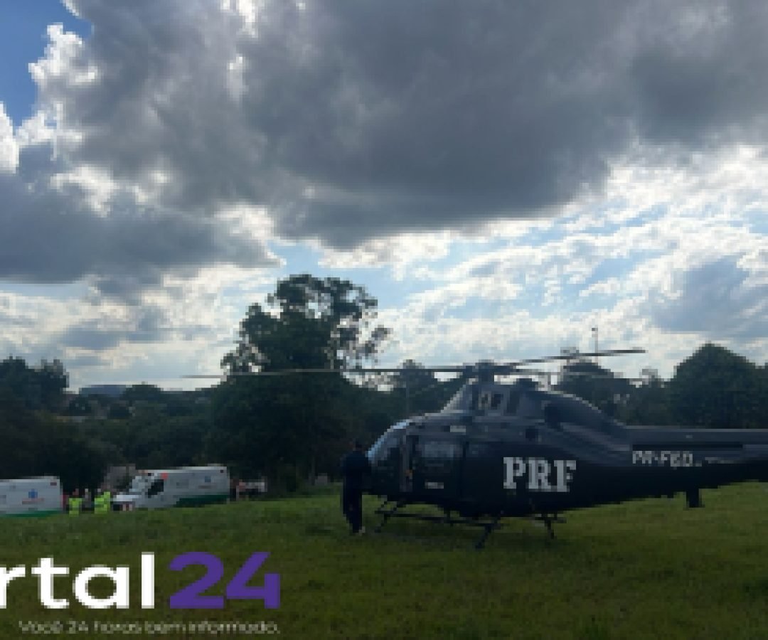 Ciclista fica gravemente ferido após ser atingido por caminhão na BR-116, em Quitandinha (PR)