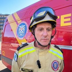 "Colisão de grande impacto”, relatou o bombeiro sobre acidente que deixou motociclista gravemente ferido