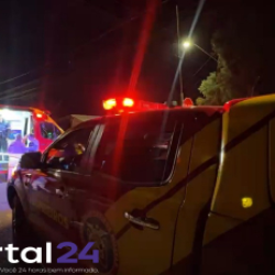 Colisão entre carro e bicicleta deixa casal ferido no bairro Floresta, em Cascavel