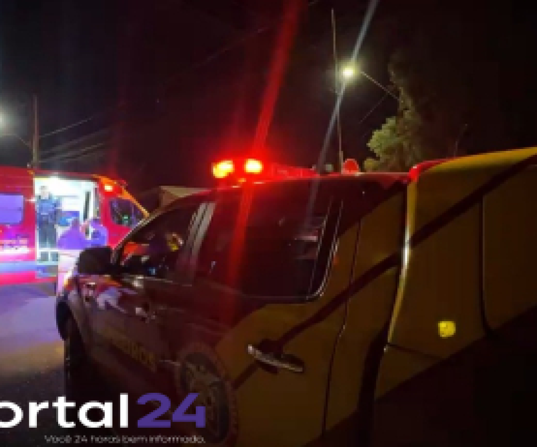 Colisão entre carro e bicicleta deixa casal ferido no bairro Floresta, em Cascavel