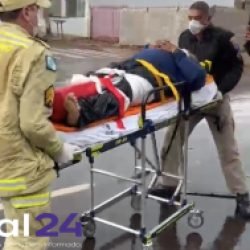 Colisão entre carro e moto deixa homem ferido e mobiliza socorro em Cascavel