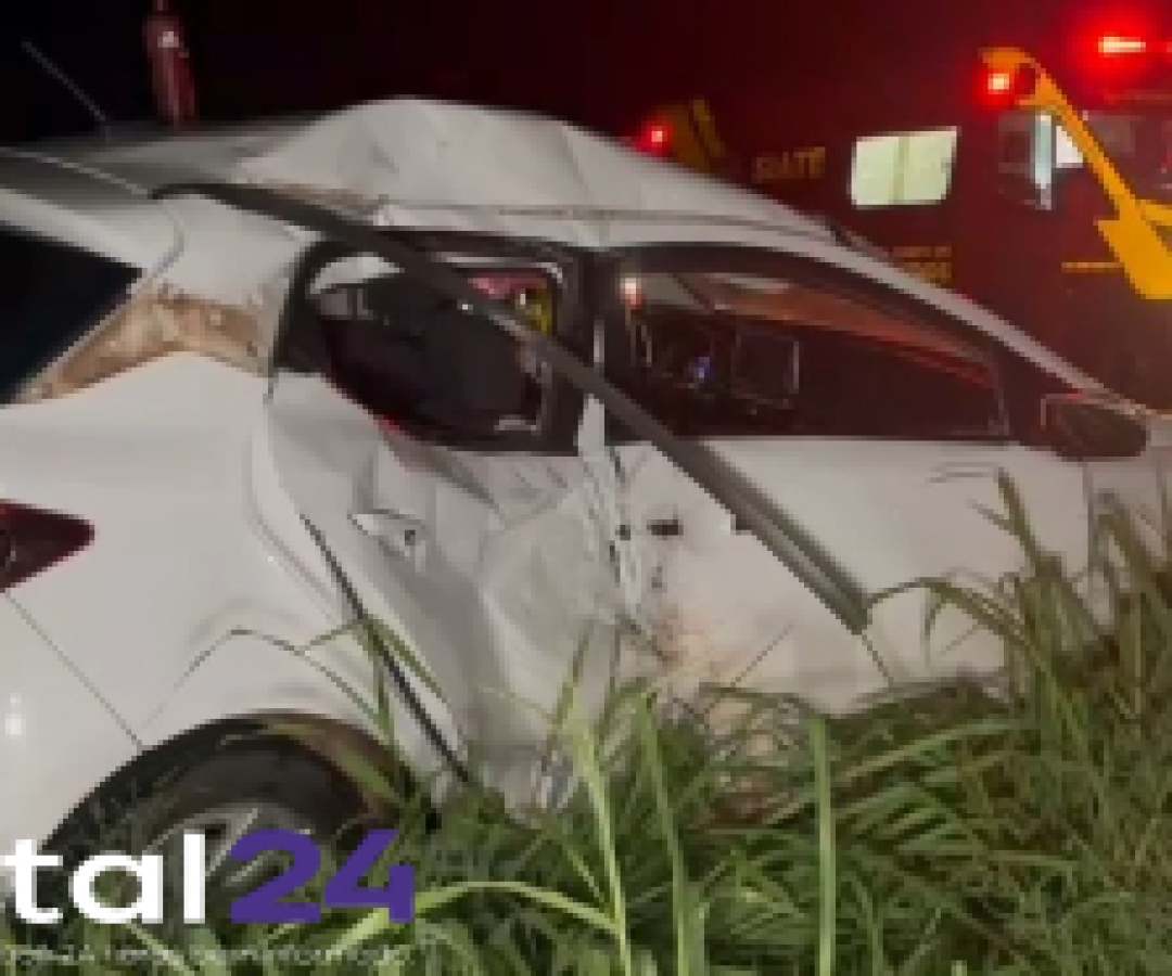 Colisão entre carro e motocicleta deixa duas pessoas feridas na BR-467