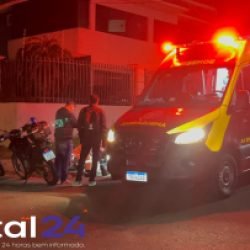 Colisão entre motocicletas deixa mulher ferida em Cascavel