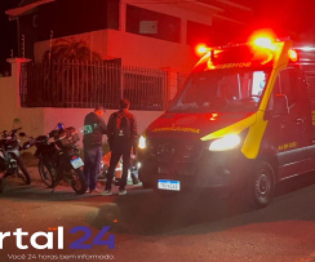Colisão entre motocicletas deixa mulher ferida em Cascavel