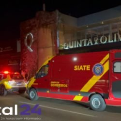 Colisão entre Uno e Jeep é registrada no cruzamento das ruas Erechim e Vicente Machado, em Cascavel