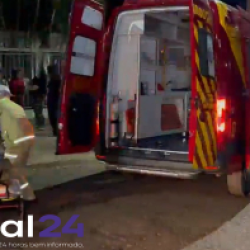 Colisão entre Voyage e Saveiro deixa idoso ferido no bairro Coqueiral, em Cascavel