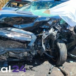 Colisão frontal na BR-281 deixa um morto e um ferido em São Jorge do Oeste