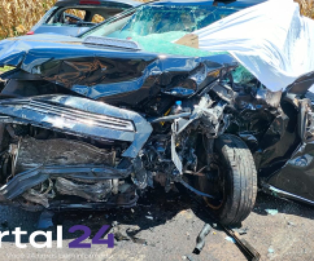 Colisão frontal na BR-281 deixa um morto e um ferido em São Jorge do Oeste