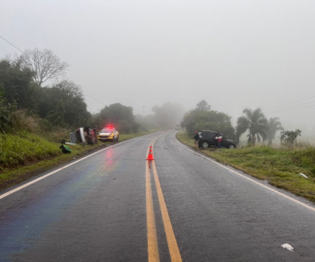 Colisão na PR-471 deixa três pessoas feridas em Catanduvas