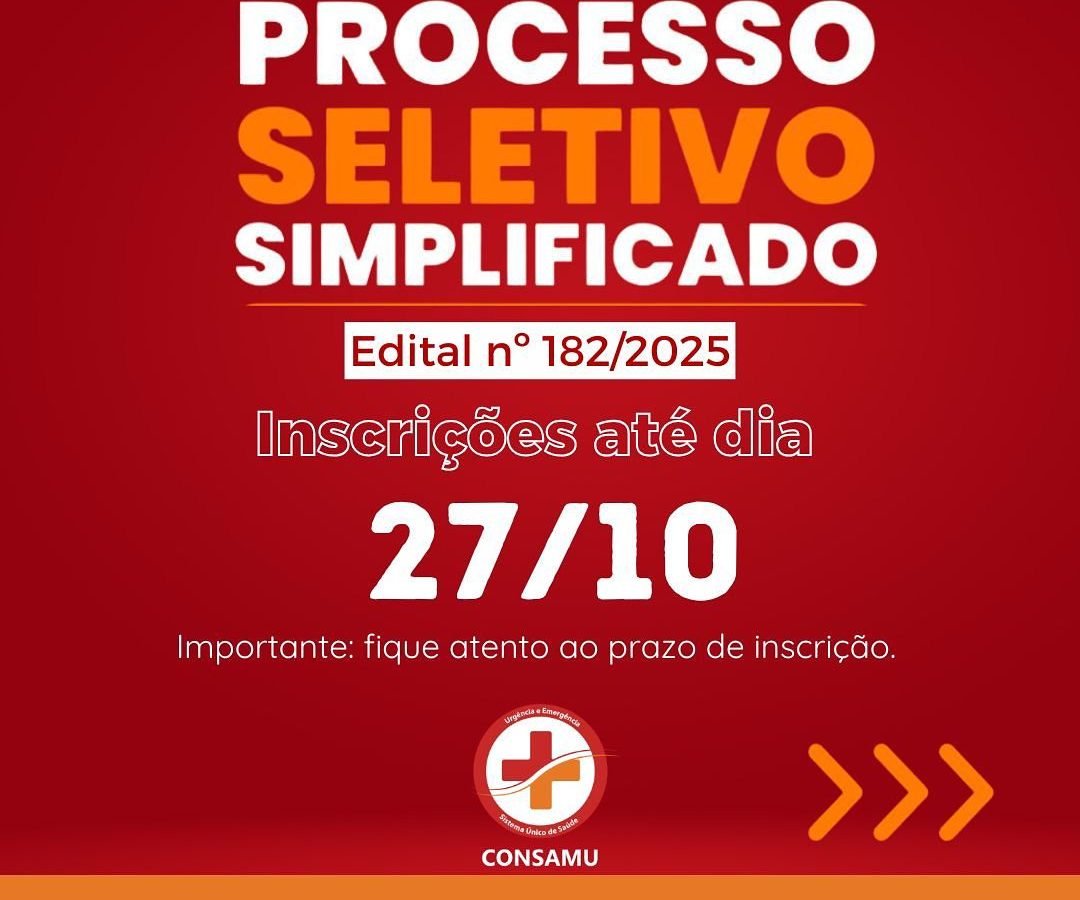 Processo Seletivo Simplificado do CONSAMU com Vagas na Área da Saúde