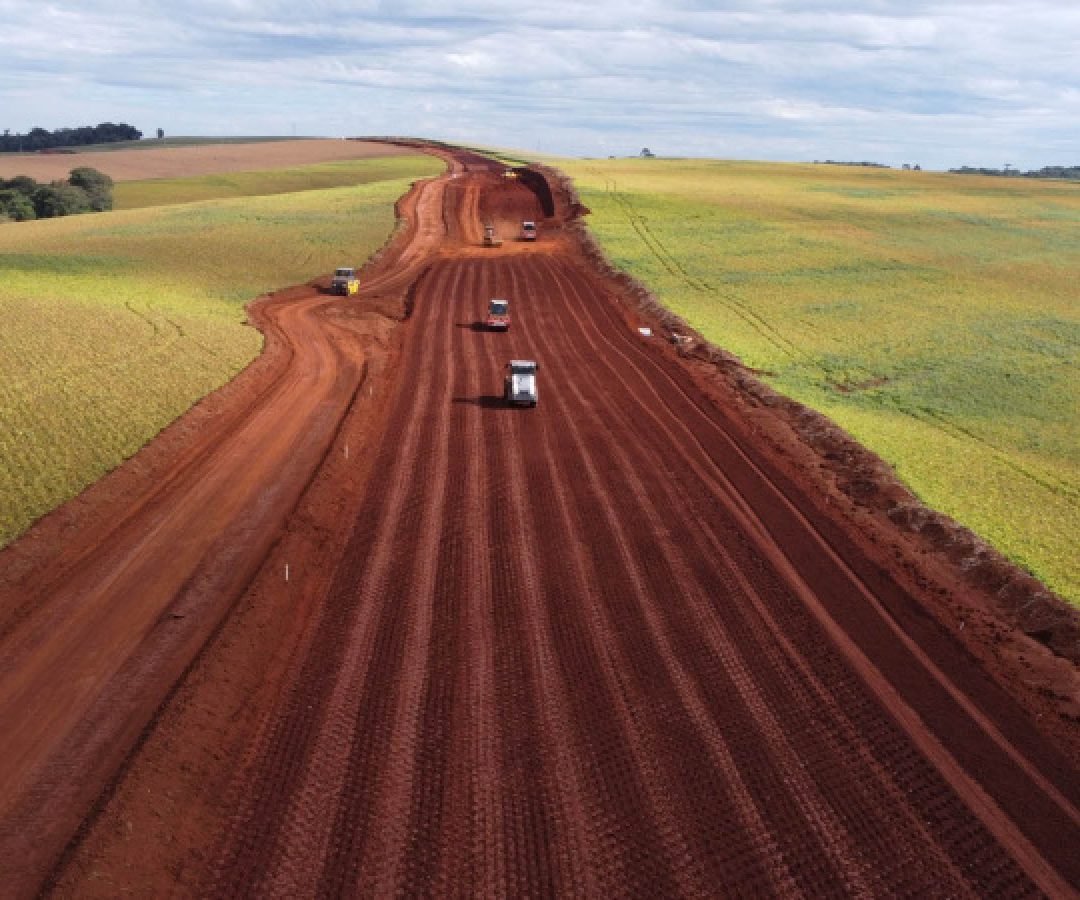 Novo Contorno Noroeste de Pato Branco tem avanços nos serviços de terraplenagem