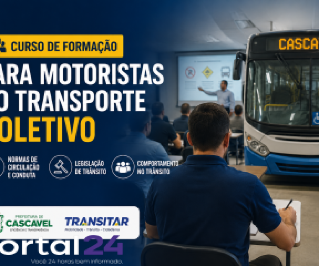Curso reforça capacitação de motoristas do transporte coletivo em Cascavel