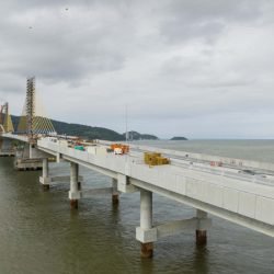 Falta pouco: Estado divulga novas imagens da construção da Ponte de Guaratuba
