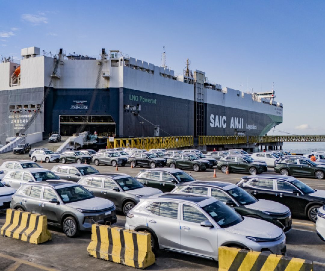 Porto de Paranaguá recebe mais de 5 mil carros elétricos em uma única operação