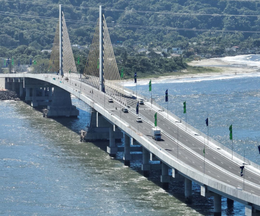 Estudo aponta Ponte de Guaratuba com menor custo por m² entre estruturas estaiadas