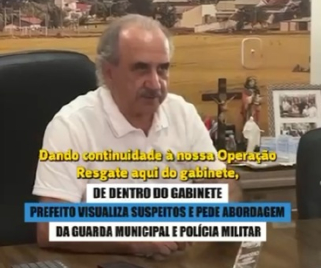 Do gabinete, prefeito Renato Silva determina ação imediata da GM na Praça da Bíblia, em Cascavel