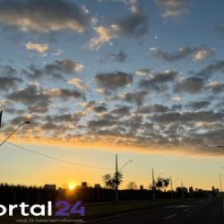 Domingo será de tempo firme e temperaturas agradáveis em cascavel